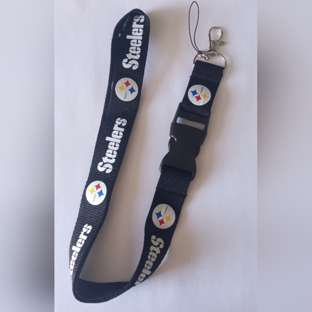 Steelers Black Lanyard